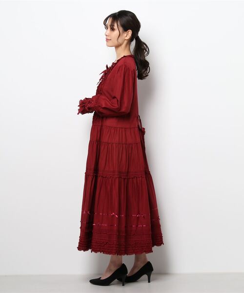 PINK HOUSE（ピンクハウス）の「ローンワンピース（ワンピース・レディース・レッド/パープル/アイボリー・フリー）」の6枚目の写真