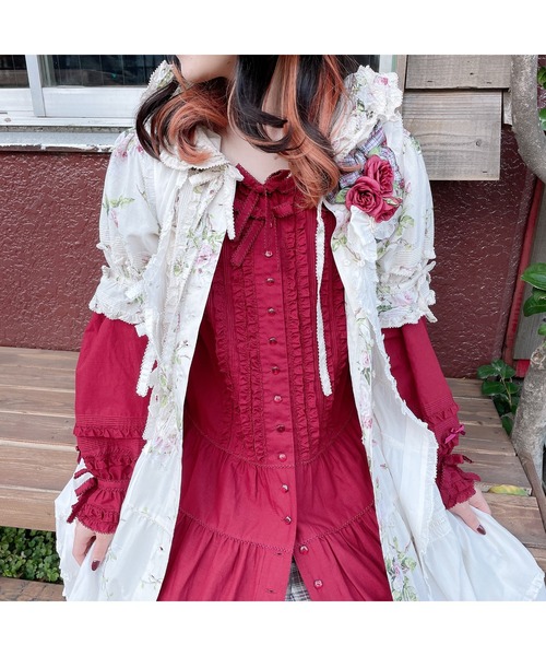 PINK HOUSE（ピンクハウス）の「ローンワンピース（ワンピース・レディース・レッド/パープル/アイボリー・フリー）」の9枚目の写真