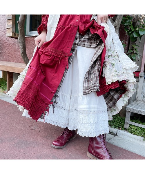 PINK HOUSE（ピンクハウス）の「ローンワンピース（ワンピース・レディース・レッド/パープル/アイボリー・フリー）」の5枚目の写真