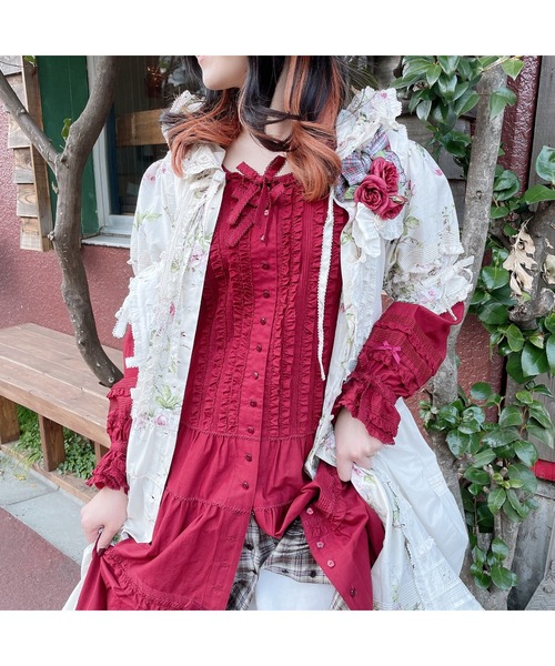 PINK HOUSE（ピンクハウス）の「ローンワンピース（ワンピース・レディース・レッド/パープル/アイボリー・フリー）」の8枚目の写真