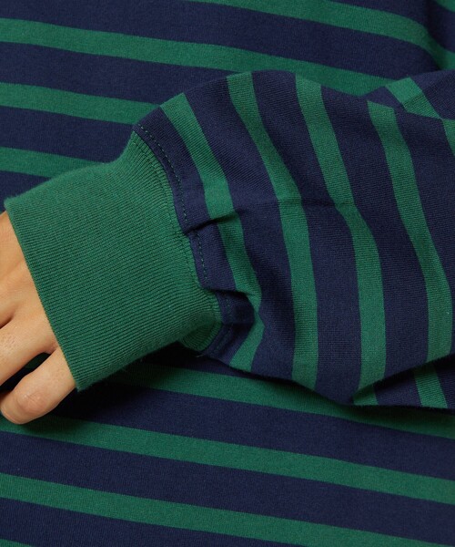 FREAK'S STORE（フリークスストア）の「ボーダービッグロンＴ(ロングスリーブＴシャツ)（Tシャツ/カットソー・レディース・ブラック/ネイビー/イエロー/ピンク/サックスブルー・ﾌﾘ-）」の10枚目の写真