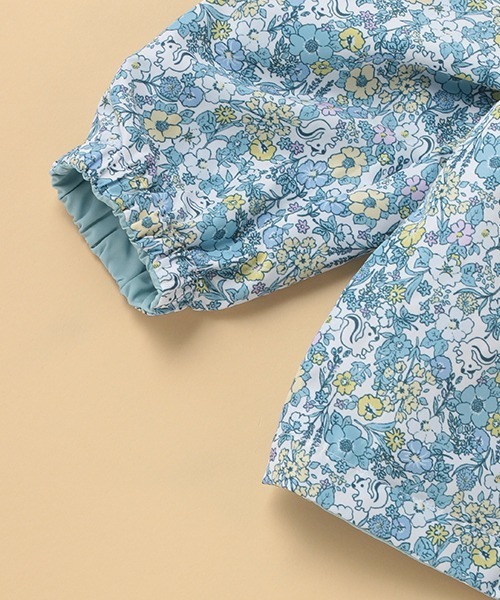 kladskap（クレードスコープ）の「無地×花柄リバーシブルウィンドブレーカー（ナイロンジャケット・キッズ・ピンク/サックスブルー・80ｃｍ/100cm/120cm/90cm/110cm）」の15枚目の写真