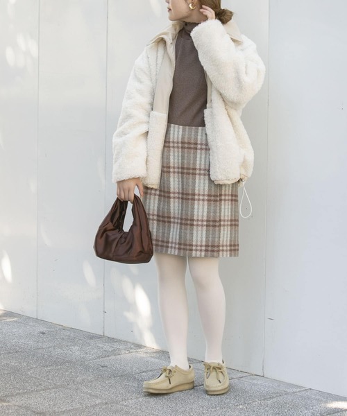 UR Lab.(アーバンリサーチラボ)の「リバーシブルボアブルゾン(ブルゾン・レディース・ピンク/ブルー系その他/ベージュ・FREE)」の12枚目の写真