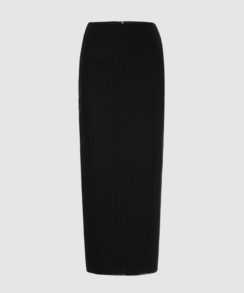 RAF SIMONS(ラフシモンズ)の「Pencil skirt with bow zipper(スカート・レディース・ブラック・34/32)」の1枚目の写真
