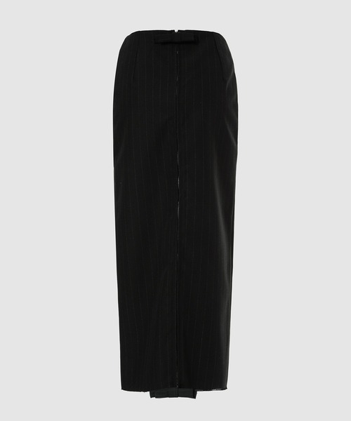 RAF SIMONS(ラフシモンズ)の「Pencil skirt with bow zipper(スカート・レディース・ブラック・34/32)」の2枚目の写真