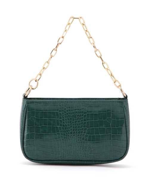 VIS（ビス）の「斜めがけもできる、マルチWAYチェーンバック（ショルダーバッグ・レディース・グリーン/ベージュ系その他/ブラック・FREE）」の15枚目の写真