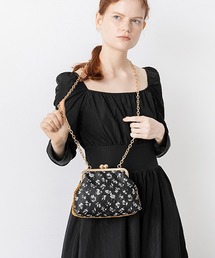 Casselini | Casselini(キャセリーニ)ジャガード口金バッグ(ショルダーバッグ)