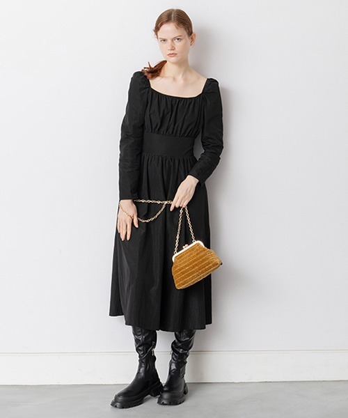 Casselini（キャセリーニ）の「Casselini(キャセリーニ)ジャガード口金バッグ（ショルダーバッグ・レディース・ブラック/クリーム/ラベンダー・FREE）」の16枚目の写真