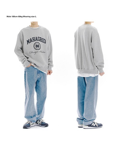 MAHAGRID(マハグリッド)の「【mahagrid】AUTHENTIC SWEATSHIRT / マハグリッド オーセンティック カレッジ ロゴ スウェットシャツ(スウェット・メンズ・ブラック/グレー/クリーム/ライトグレー/ネイビー/オリーブ・SMALL/MEDIUM/LARGE/X-LARGE)」の22枚目の写真