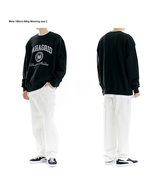 MAHAGRID(マハグリッド)の「【mahagrid】AUTHENTIC SWEATSHIRT / マハグリッド オーセンティック カレッジ ロゴ スウェットシャツ(スウェット・メンズ・ブラック/グレー/クリーム/ライトグレー/ネイビー/オリーブ・SMALL/MEDIUM/LARGE/X-LARGE)」の11枚目の写真