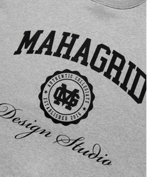 MAHAGRID(マハグリッド)の「【mahagrid】AUTHENTIC SWEATSHIRT / マハグリッド オーセンティック カレッジ ロゴ スウェットシャツ(スウェット・メンズ・ブラック/グレー/クリーム/ライトグレー/ネイビー/オリーブ・SMALL/MEDIUM/LARGE/X-LARGE)」の19枚目の写真