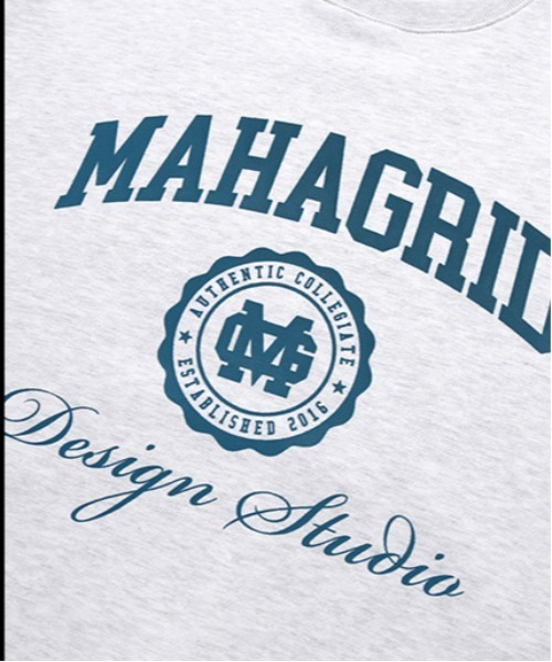MAHAGRID(マハグリッド)の「【mahagrid】AUTHENTIC SWEATSHIRT / マハグリッド オーセンティック カレッジ ロゴ スウェットシャツ(スウェット・メンズ・ブラック/グレー/クリーム/ライトグレー/ネイビー/オリーブ・SMALL/MEDIUM/LARGE/X-LARGE)」の13枚目の写真