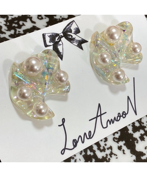 tone(トーン)の「【LoveAmooN】aurora mermaid(MA)(ピアス(両耳用)・レディース・ゴールド・FREE)」の4枚目の写真