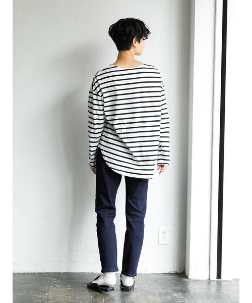 koe(コエ)の「ハイウエストストレートスキニー*(その他パンツ・レディース・ライトインディゴブルー/インディゴブルー・M/S/L)」の7枚目の写真