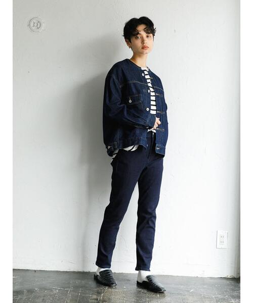 koe(コエ)の「ハイウエストストレートスキニー*(その他パンツ・レディース・ライトインディゴブルー/インディゴブルー・M/S/L)」の8枚目の写真