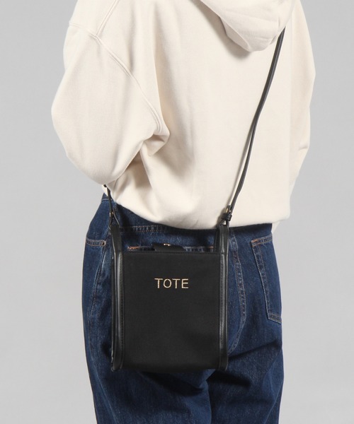 niko and...（ニコアンド）の「オリジナル刺繍スクエアショルダーバッグ（ショルダーバッグ・レディース・ブラック/その他1/ベージュ・0）」の4枚目の写真