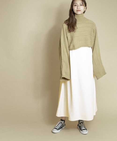 KBF（ケイビーエフ）の「ニットSETワンピース（ワンピース・レディース・ブラック系その他/グリーン系その他・ONE）」の11枚目の写真