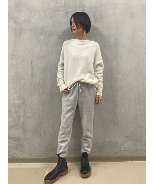 BEARDSLEY（ビアズリー）の「ベビーアルパカニット（ニット/セーター・レディース・ピンク/ホワイト・FREE）」の3枚目の写真