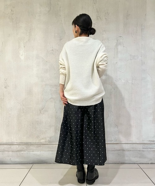 BEARDSLEY（ビアズリー）の「ベビーアルパカニット（ニット/セーター・レディース・ピンク/ホワイト・FREE）」の22枚目の写真