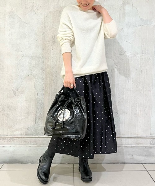 BEARDSLEY（ビアズリー）の「ベビーアルパカニット（ニット/セーター・レディース・ピンク/ホワイト・FREE）」の20枚目の写真