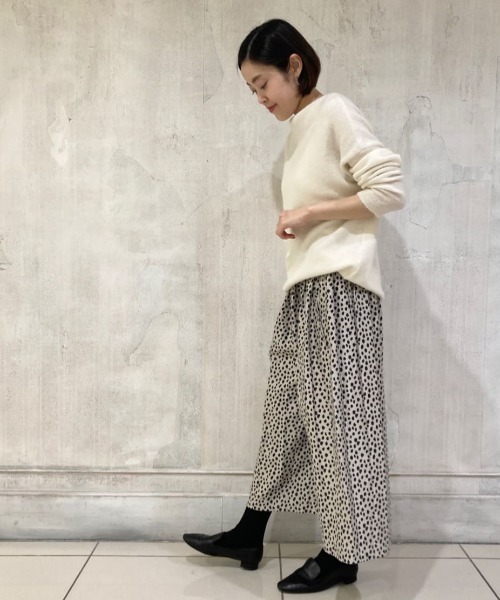 BEARDSLEY（ビアズリー）の「ベビーアルパカニット（ニット/セーター・レディース・ピンク/ホワイト・FREE）」の18枚目の写真