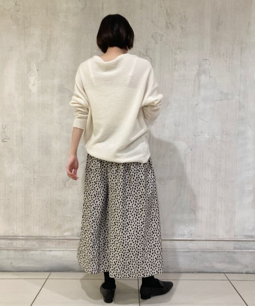 BEARDSLEY（ビアズリー）の「ベビーアルパカニット（ニット/セーター・レディース・ピンク/ホワイト・FREE）」の19枚目の写真