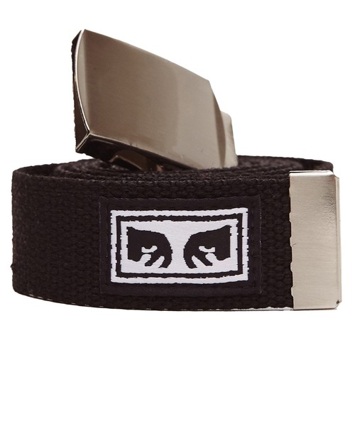 OBEY(オベイ)の「OBEY/オベイ フェイスロゴ入り ガチャベルト(ベルト・メンズ・ブラック/カーキ/バイオレット・FREE)」の2枚目の写真
