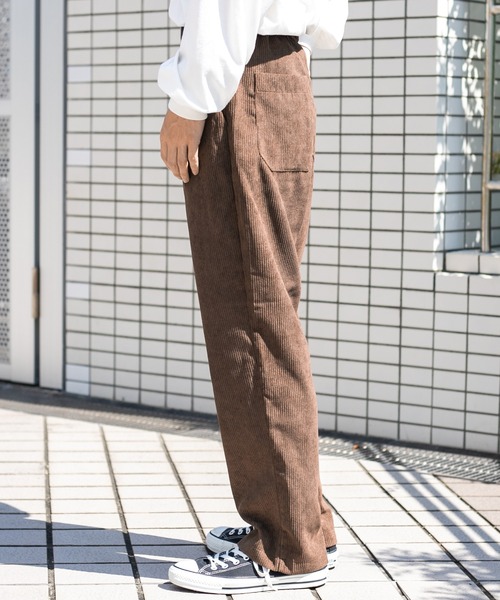 PairPair（ペアペア）の「コーデュロイテーパードパンツ/セットアップ対応(ユニセックス)（その他パンツ・レディース・ブラウン/アイボリー/グレイッシュブルー・MEDIUM/LARGE）」の15枚目の写真