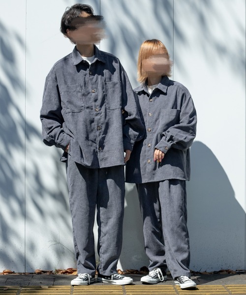 PairPair（ペアペア）の「コーデュロイテーパードパンツ/セットアップ対応(ユニセックス)（その他パンツ・レディース・ブラウン/アイボリー/グレイッシュブルー・MEDIUM/LARGE）」の10枚目の写真