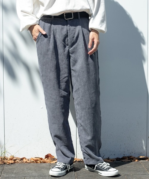 PairPair（ペアペア）の「コーデュロイテーパードパンツ/セットアップ対応(ユニセックス)（その他パンツ・レディース・ブラウン/アイボリー/グレイッシュブルー・MEDIUM/LARGE）」の21枚目の写真