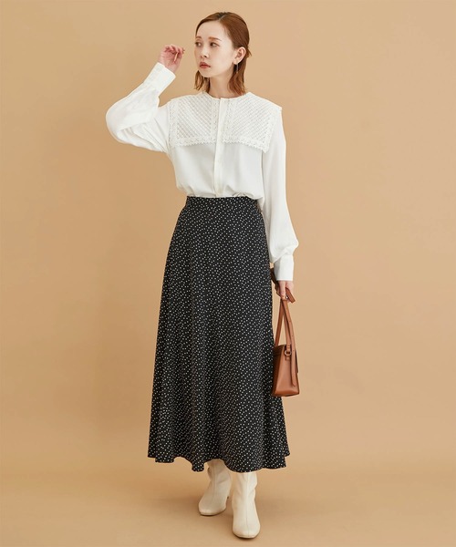 ROPE' PICNIC(ロペピクニック)の「【WEB限定】レースセーラーカラーブラウス(シャツ/ブラウス・レディース・ブラック/ホワイト・38)」の20枚目の写真