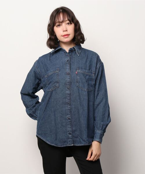 Levi's（リーバイス）の「REMI UTILITY SHIRT GOOD FEELING 1（シャツ/ブラウス・レディース・ダークインディゴブルー・M/L/S/XS）」の10枚目の写真
