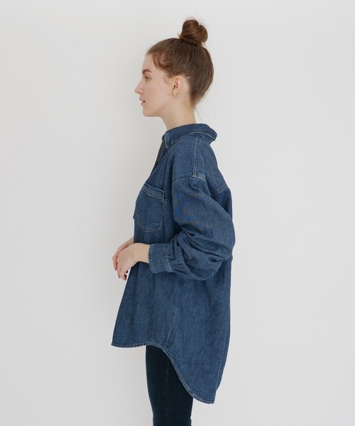 Levi's（リーバイス）の「REMI UTILITY SHIRT GOOD FEELING 1（シャツ/ブラウス・レディース・ダークインディゴブルー・M/L/S/XS）」の16枚目の写真
