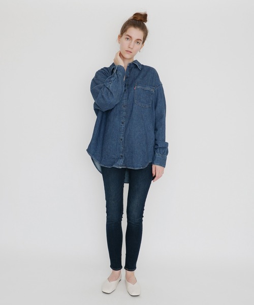 Levi's（リーバイス）の「REMI UTILITY SHIRT GOOD FEELING 1（シャツ/ブラウス・レディース・ダークインディゴブルー・M/L/S/XS）」の13枚目の写真