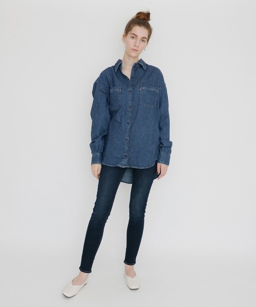 Levi's（リーバイス）の「REMI UTILITY SHIRT GOOD FEELING 1（シャツ/ブラウス・レディース・ダークインディゴブルー・M/L/S/XS）」の12枚目の写真