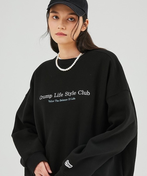 crump（クランプ）の「【crump 】2トーン ライフスタイルクラブスウェットシャツ（スウェット・レディース・ブラック/ネイビー/オレンジ・MEDIUM/LARGE/X-LARGE）」の2枚目の写真