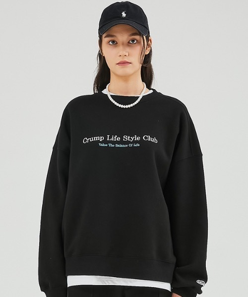 crump（クランプ）の「【crump 】2トーン ライフスタイルクラブスウェットシャツ（スウェット・レディース・ブラック/ネイビー/オレンジ・MEDIUM/LARGE/X-LARGE）」の4枚目の写真