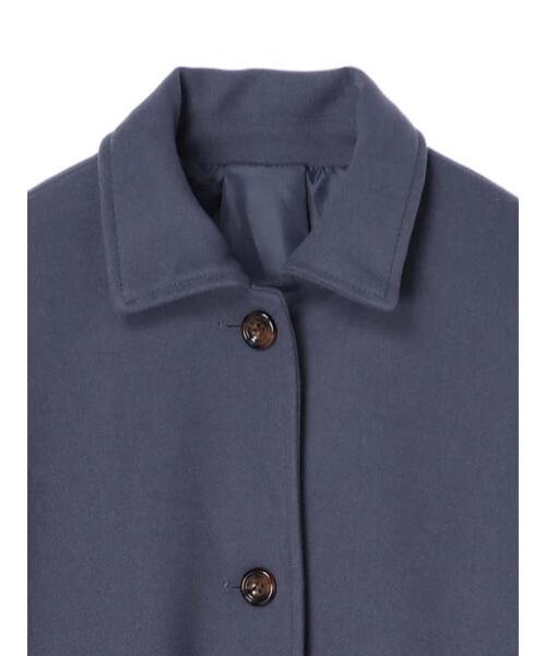 koe（コエ）の「ロング丈後ろタックコート*（チェスターコート・レディース・ブラック/ブルー/アイボリー/モカ・M/L）」の16枚目の写真