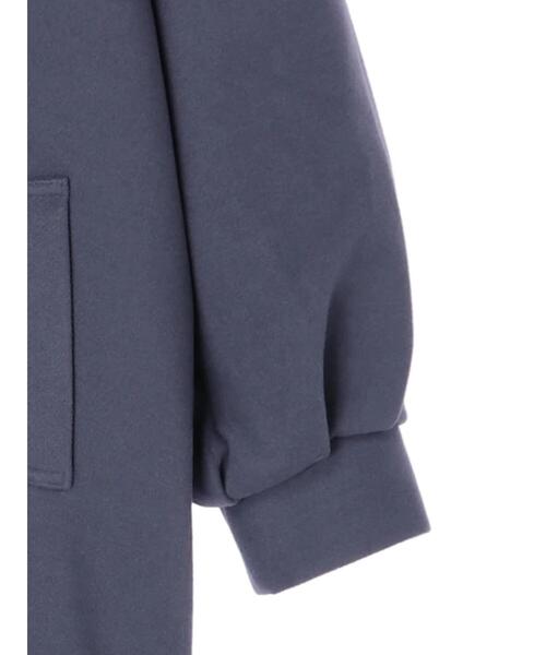 koe（コエ）の「ロング丈後ろタックコート*（チェスターコート・レディース・ブラック/ブルー/アイボリー/モカ・M/L）」の15枚目の写真