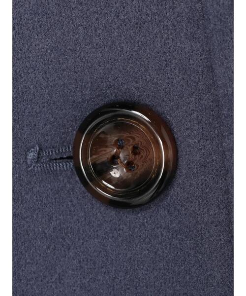 koe（コエ）の「ロング丈後ろタックコート*（チェスターコート・レディース・ブラック/ブルー/アイボリー/モカ・M/L）」の12枚目の写真