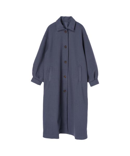 koe（コエ）の「ロング丈後ろタックコート*（チェスターコート・レディース・ブラック/ブルー/アイボリー/モカ・M/L）」の5枚目の写真