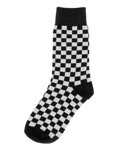 Figments（フィグメンツ）の「チェッカーソックス（ソックス/靴下・レディース・ホワイト/ブラック・FREE）」の5枚目の写真