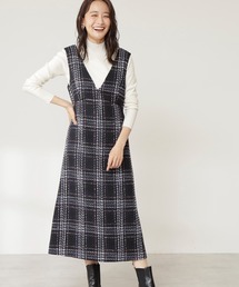 N.（N. Natural Beauty Basic） | ◆ロービングツイードジャンパースカート(ジャンパースカート)