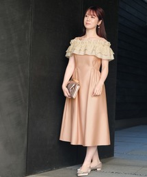 新品　ストロベリーフィールズ　マキシムサテンドレス　M 新品 ストロベリーフィールズ マキシムサテンドレス M
