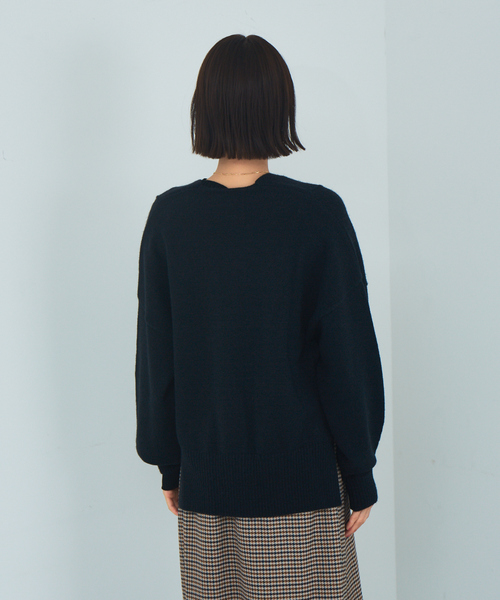 Abahouse Devinette（ドゥヴィネット）の「【Mylanka】リラックスカーディガン◇セットアップ対応（カーディガン/ボレロ・レディース・チャコールグレー/ベージュ・フリー）」の7枚目の写真