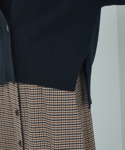 Abahouse Devinette（ドゥヴィネット）の「【Mylanka】リラックスカーディガン◇セットアップ対応（カーディガン/ボレロ・レディース・チャコールグレー/ベージュ・フリー）」の10枚目の写真