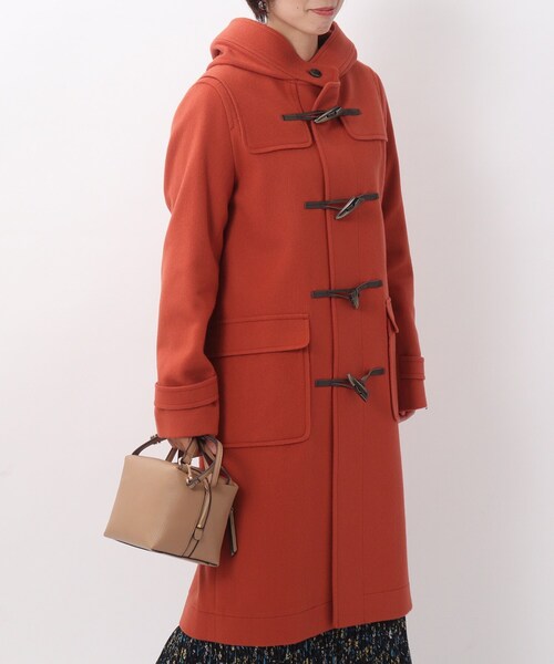 UNTITLED（アンタイトル）の「◆ラムウールビーバーダッフルコート（ダッフルコート・レディース・ライトベージュ/ダークオレンジ/パープル系/ネイビー・02/03/01）」の4枚目の写真