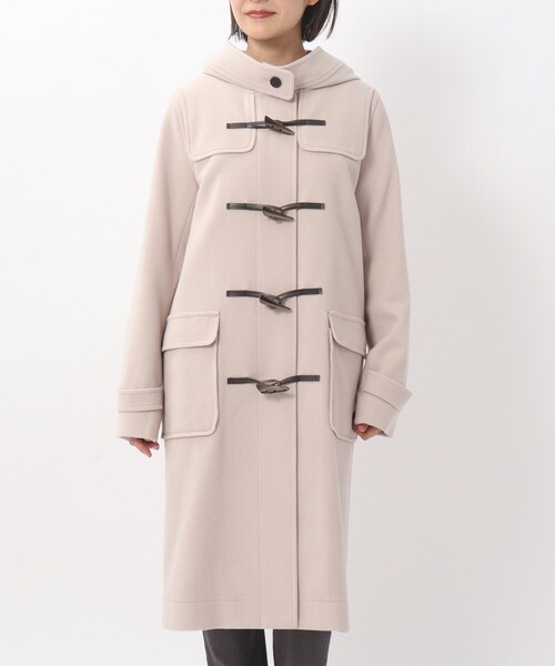 UNTITLED（アンタイトル）の「◆ラムウールビーバーダッフルコート（ダッフルコート・レディース・ライトベージュ/ダークオレンジ/パープル系/ネイビー・02/03/01）」の5枚目の写真