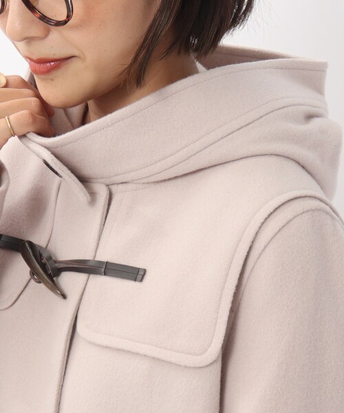 UNTITLED（アンタイトル）の「◆ラムウールビーバーダッフルコート（ダッフルコート・レディース・ライトベージュ/ダークオレンジ/パープル系/ネイビー・02/03/01）」の19枚目の写真