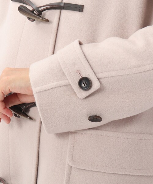 UNTITLED（アンタイトル）の「◆ラムウールビーバーダッフルコート（ダッフルコート・レディース・ライトベージュ/ダークオレンジ/パープル系/ネイビー・02/03/01）」の22枚目の写真